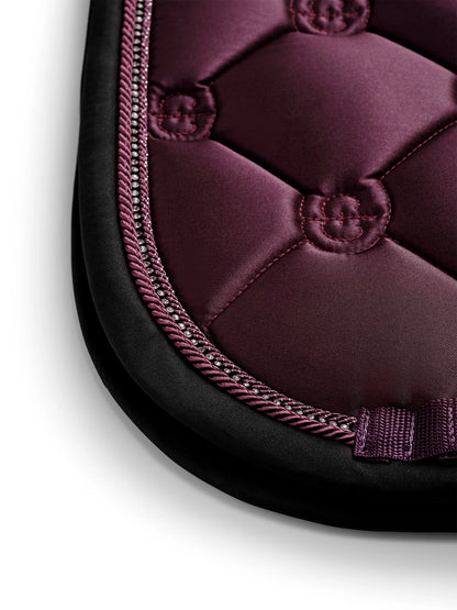 Equestrian Stockholm - FW26 Mauve Wine  - Crystal Shine Dressage Saddle Pad dressuurzadeldek