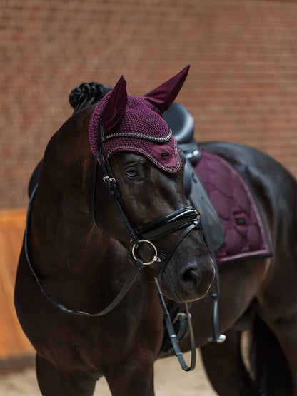 Equestrian Stockholm - FW26 Mauve Wine  - Crystal Shine Dressage Saddle Pad dressuurzadeldek