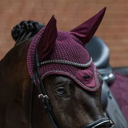 Equestrian Stockholm - FW26 Mauve Wine - Crystal Modern Ear Bonnet oornetje