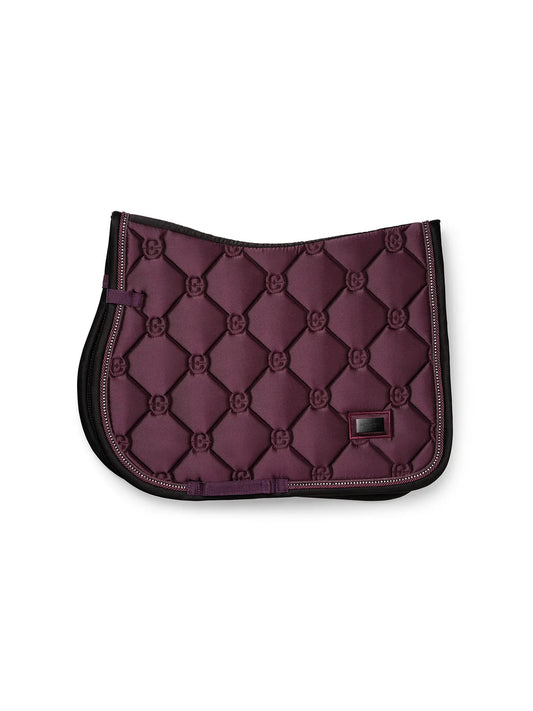 Equestrian Stockholm - FW26 Mauve Wine  - Crystal Shine Jump Saddle Pad springzadeldek