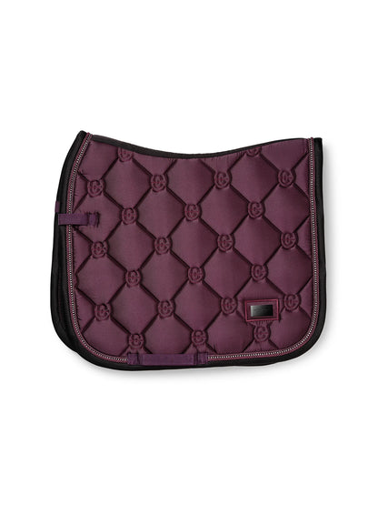 Equestrian Stockholm - FW26 Mauve Wine  - Crystal Shine Dressage Saddle Pad dressuurzadeldek