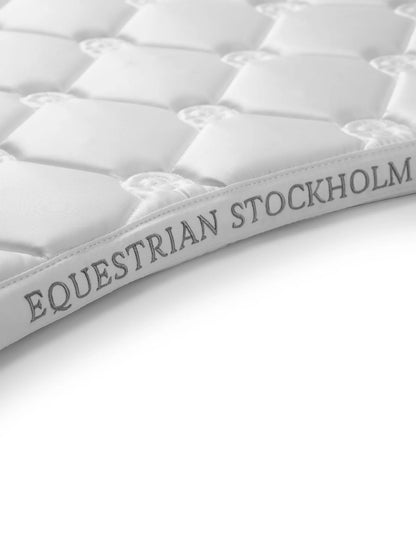 Equestrian Stockholm - Core Collection - White Crystal Shine Jump Saddle Pad springzadeldek