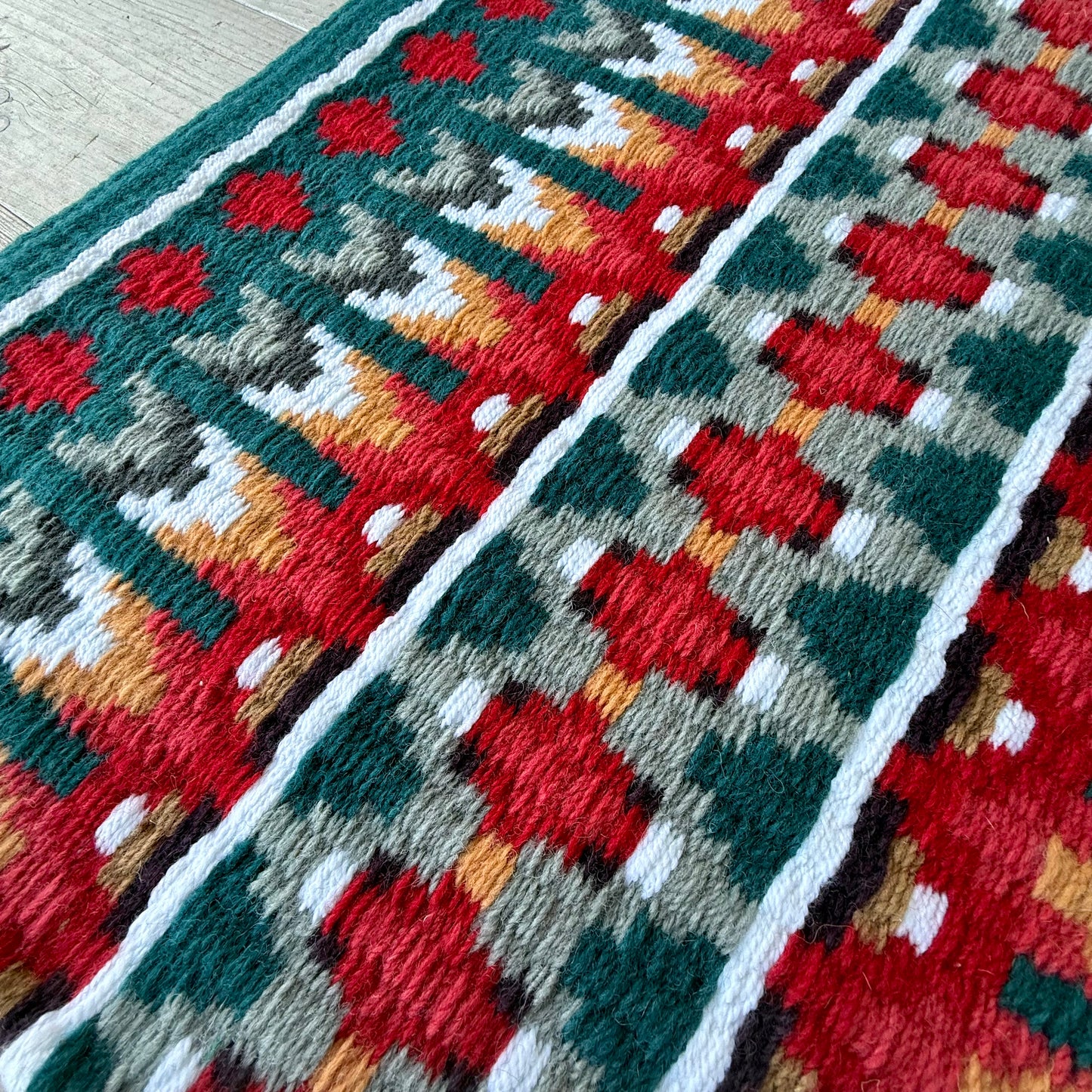 SB044 - Western oversized showblanket A - Zeeblauw, rood, oranje