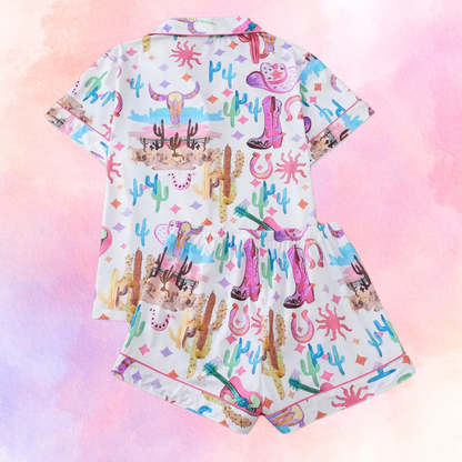 FMH - Women's summer pajama set/ loungewear Crazy Cactus