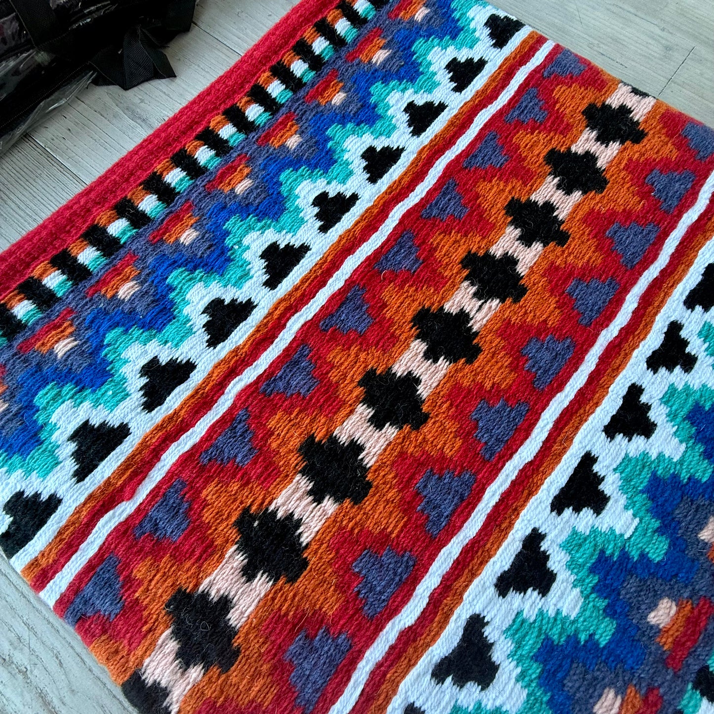 SB057 - Western oversized showblanket A - Rood, oranje, blauw