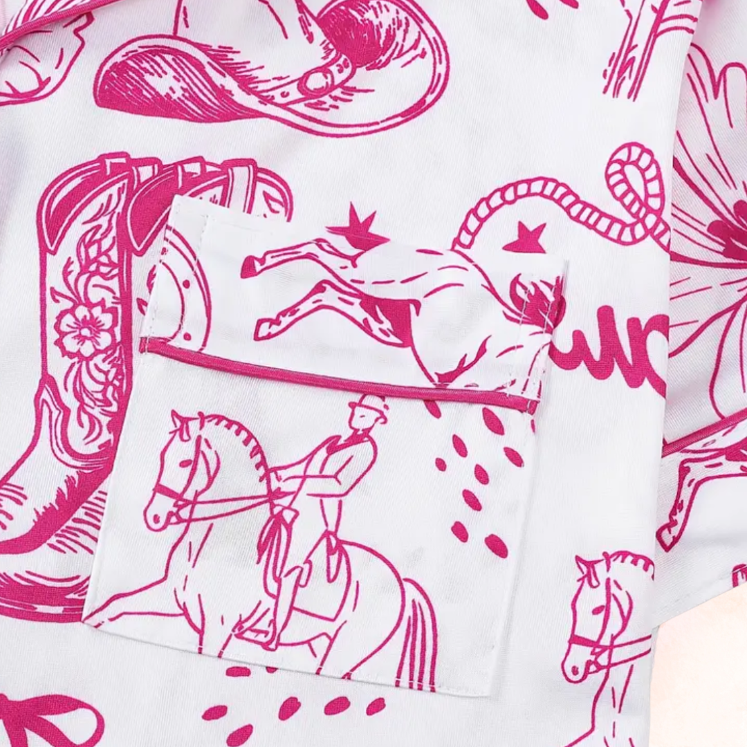 FMH - Women's Summer Pajama Set/Loungewear Yee-Haw Line-up