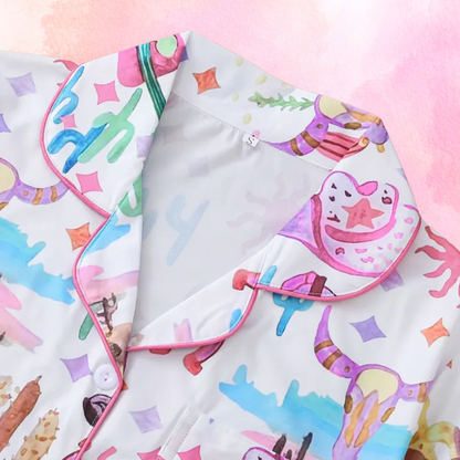 FMH - Women's summer pajama set/ loungewear Crazy Cactus