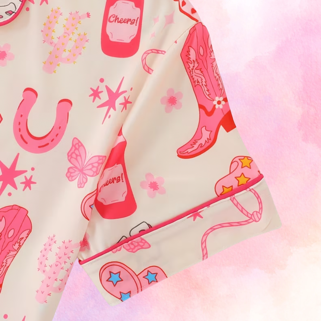 FMH - Set pigiama estivo per bambini / completo lounge Pony Party