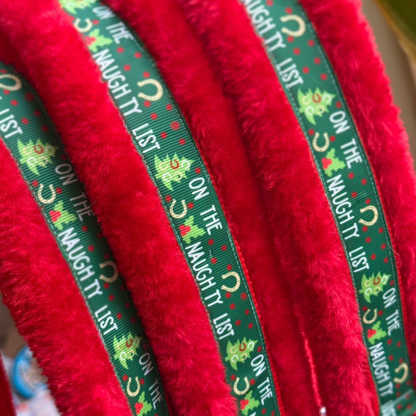 Happy Halsters x FMH - Naughty Horse Exclusive Kerst halster (bont) div. kleuren