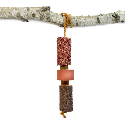 Herbi Horse - Wooden herbal play rope with lick stone Tummy