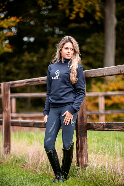 Donqui logo sweater navy