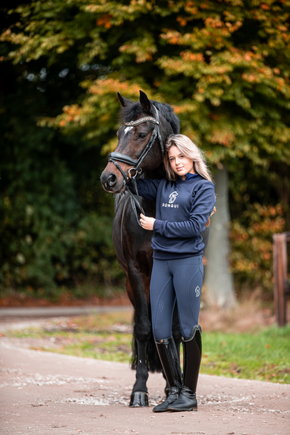 Donqui logo sweater navy