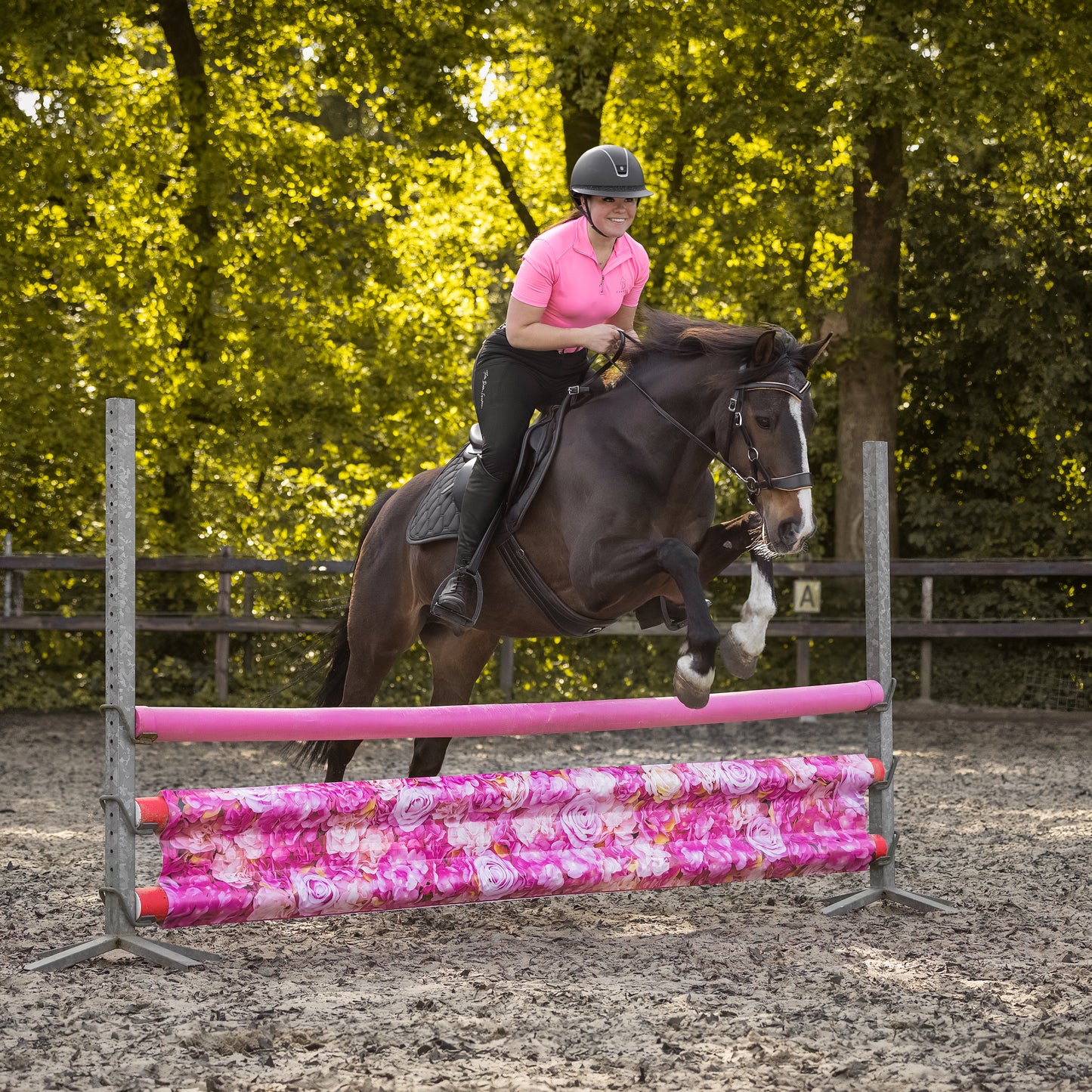 Jumpbanners - Telo ostacolo Bixie Pink Roses