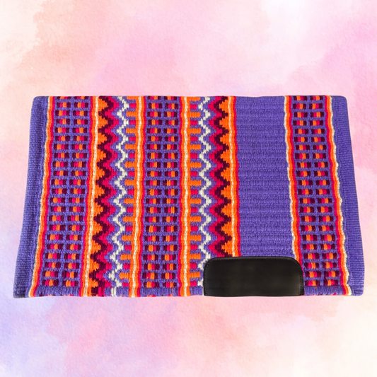 OP=OP - SB006 - Western oversized showblanket B - Paars, oranje, bordeaux