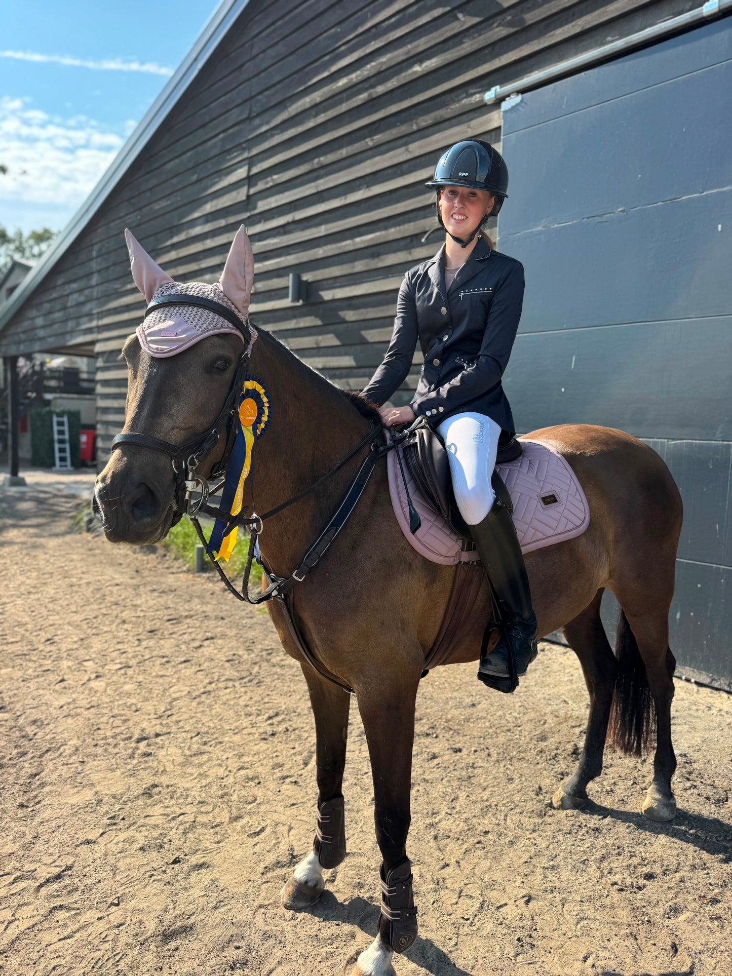 Equestrian Stockholm - SS26 Midsummer Blush - Jump Saddle Pad Modern springzadeldek