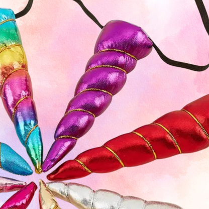 FMH - Einhorn Horn 10cm mit Gummiband Einhorn
