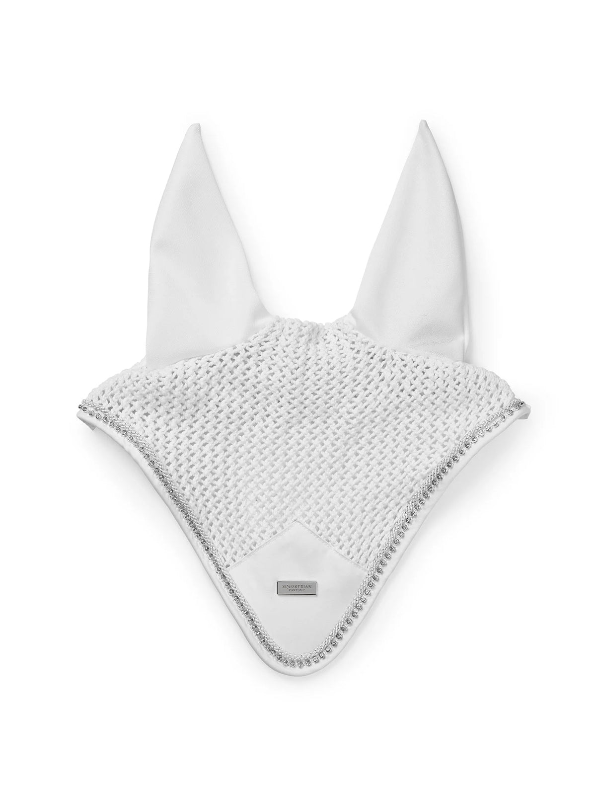 Equestrian Stockholm - Core Collection - Crystal White Modern Ear Bonnet oornetje
