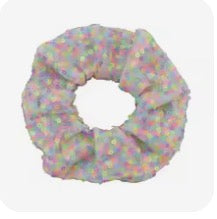 FMH - Glitter Pailletten Sequin Scrunchie elastiek dressuurknot knotband (div. kleuren)