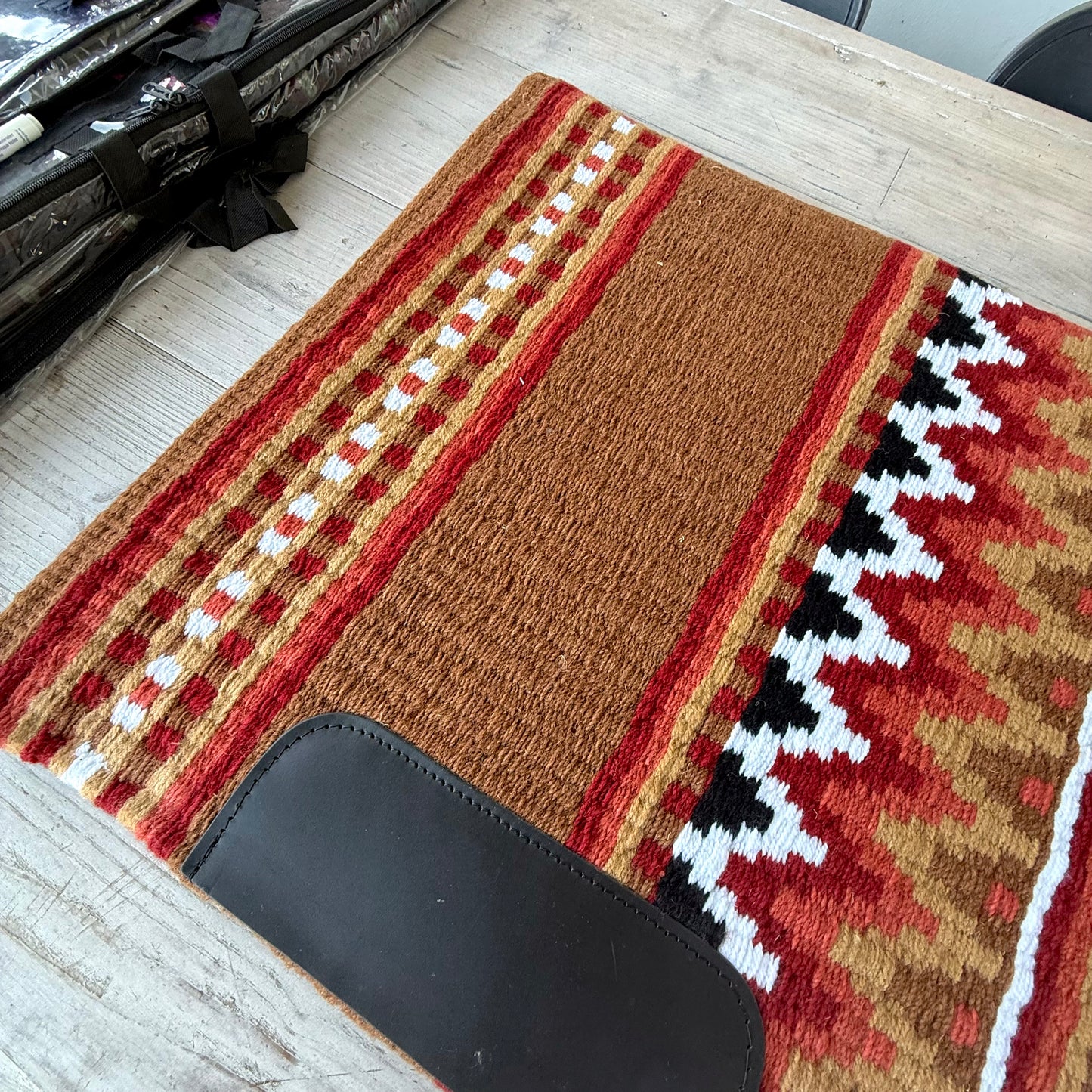 SB056 - Western oversized showblanket A - Camel, oranje, rood