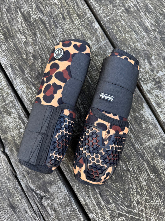 FMH - NeoPro the Leopard - Neoprene beenbeschermers boots voor paarden (div. kleuren)
