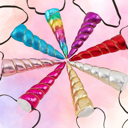 FMH - Einhorn Horn 10cm mit Gummiband Einhorn