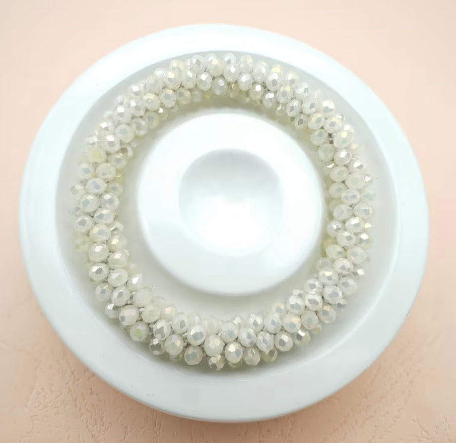 FMH - Elastico glitter per chignon tinta unita