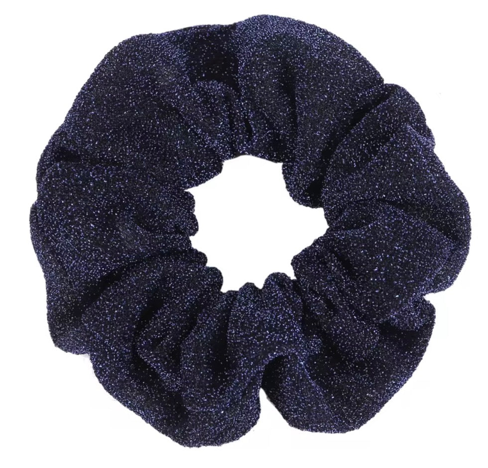 FMH - Scrunchie met subtiele glitter voor dressuurknot (div. kleuren)