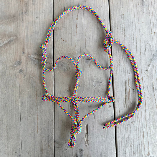 Horse Rope Shop - Touwhalster Basic Regenboog