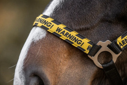 Happy Halsters - Black Warning halter