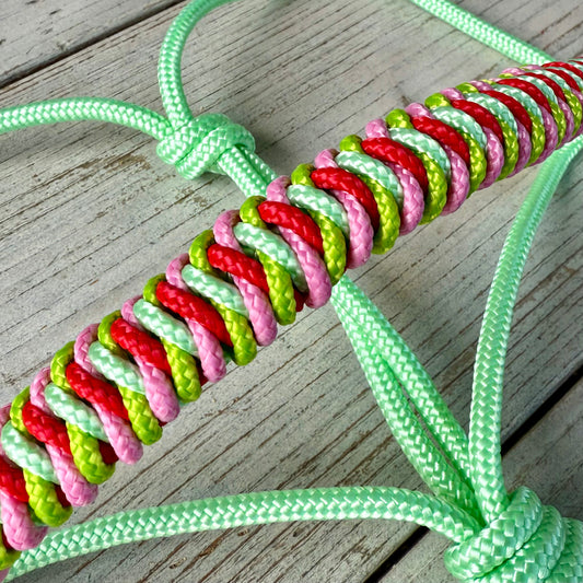 Touwhalsterverkoop - Touwhalster Vienna ‘Minty Explosion’ mint/ multicolour