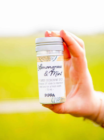 PIPPA - Lemongrass & Mint Sommer-Deodorant-Stick (mit/ohne SPF)