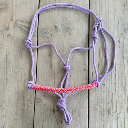Touwhalsterverkoop - Tauhalfter ‘Jolie’ lila/orange/rosa
