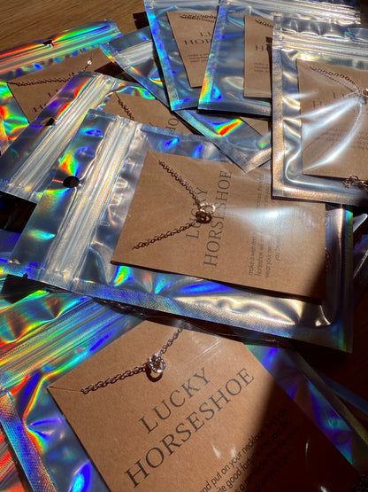 FMH - Halskette Lucky Horseshoe Glücksanhänger gold- oder silberfarben