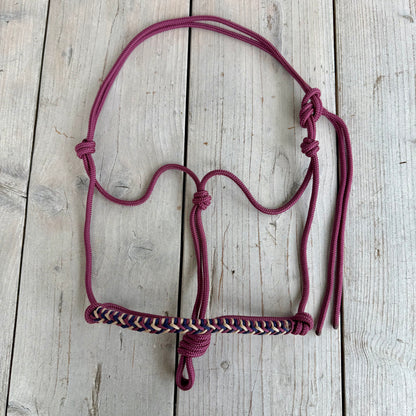 Het Paardenatelier - Tauhalfter Luna ‘Noble Rouge’ bordeaux/blau