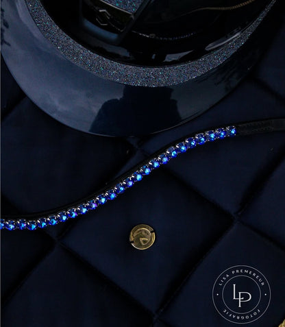 FMH - Funkelnde Frontriemen ‘Big stone’ Wave mit 8mm Steinen in verschiedenen Farben