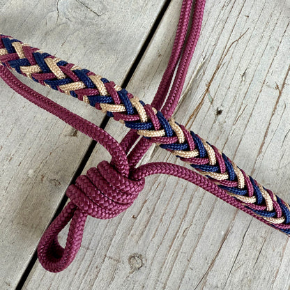 Het Paardenatelier - Tauhalfter Luna ‘Noble Rouge’ bordeaux/blau