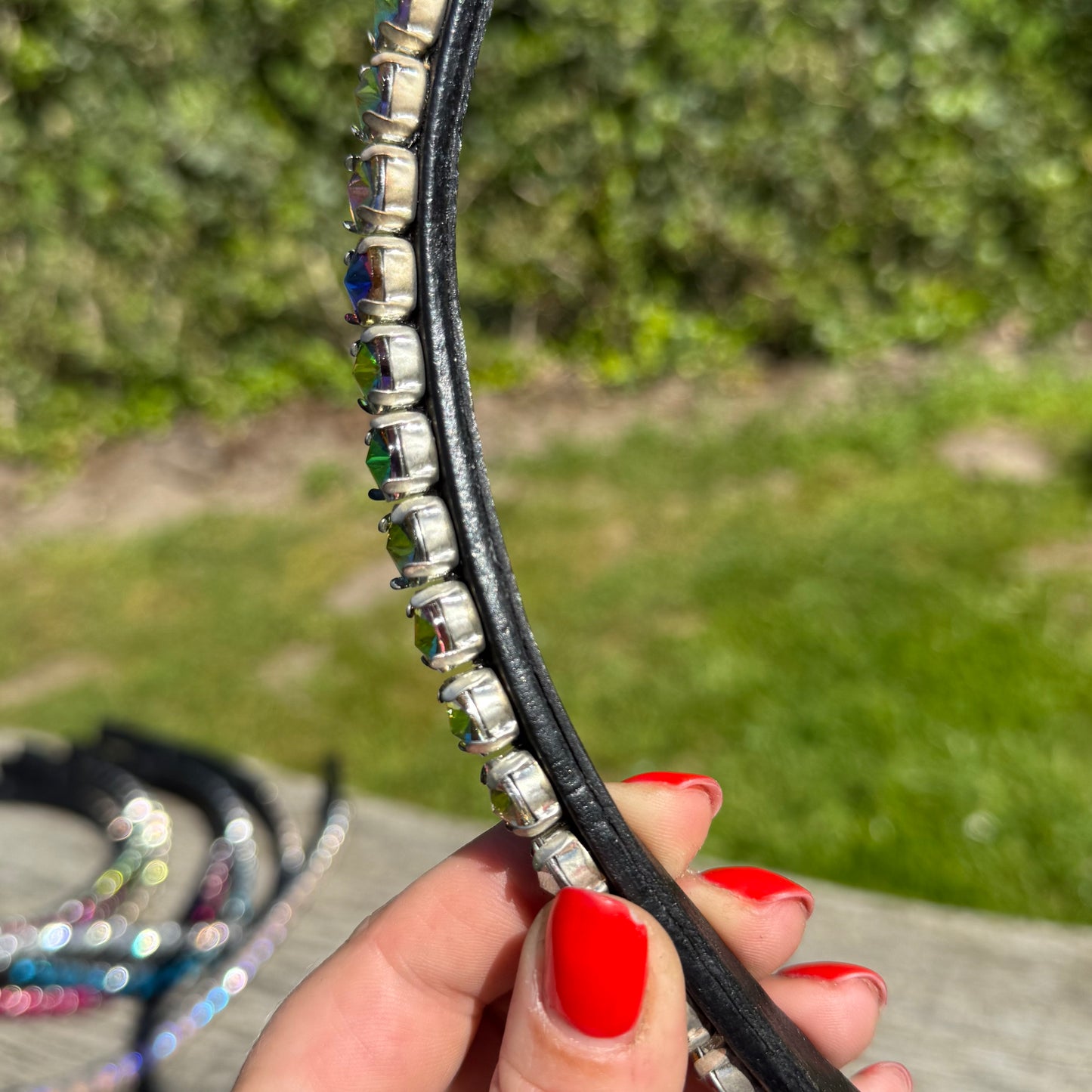 FMH - FLASH DEAL - Browband with Heart or Round stones