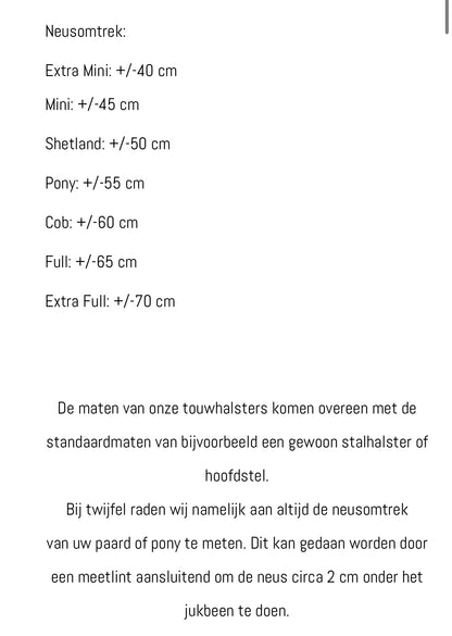 Het Paardenatelier - Tauhalfter Basic Regenbogen