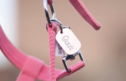 Crea il tuo design! - Capestri per cavalli fatti a mano - Targhetta nome separata per capestro