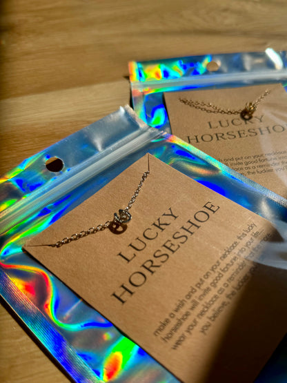 FMH - Halskette Lucky Horseshoe Glücksanhänger gold- oder silberfarben