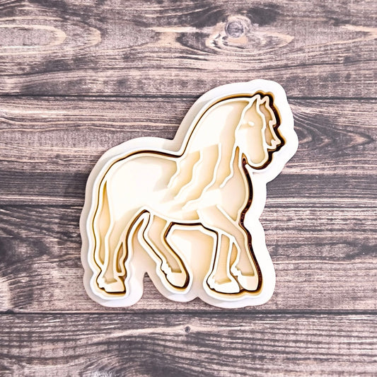 TwoBearsCC - Cookie cutter Frisian horse