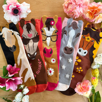 FMH - Socken mit Pferdekopf und Öhrchen