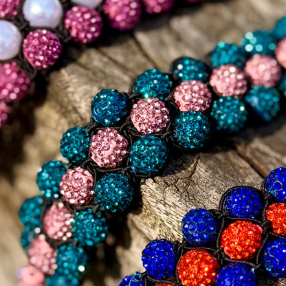 Wishbands by Jolien - Knotband "Blue Dream" blue/pink