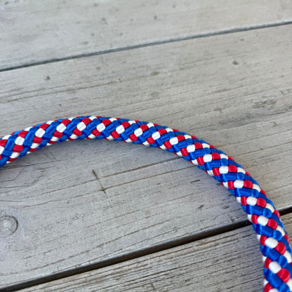 Het Paardenatelier - Touwhalster met neus- en kopstuk ‘Viva Hollandia’ oranje/ rood/ wit/ blauw