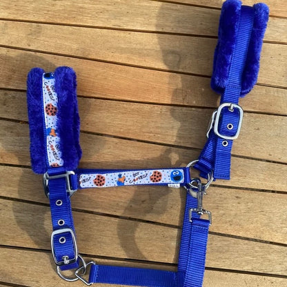 Happy Halsters - Blaues Keks-Halfter (bunt)