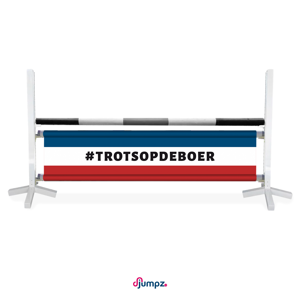 Djumpz - Hindernisdoek #Trotsopdeboer vlag