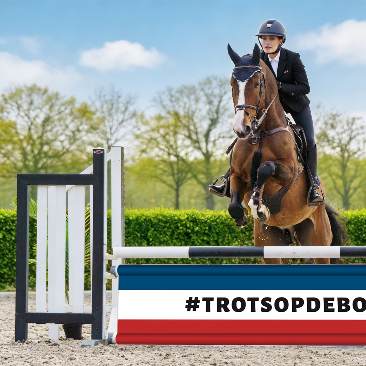 Djumpz - Hindernisdoek #Trotsopdeboer vlag