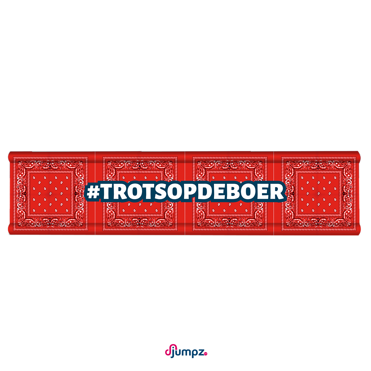 Djumpz - Hindernisdoek #Trotsopdeboer zakdoek