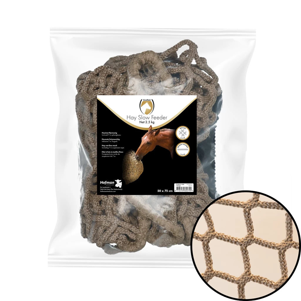 Excellent Horse - Hay Slow Feeder Net hooinet (div. maten)