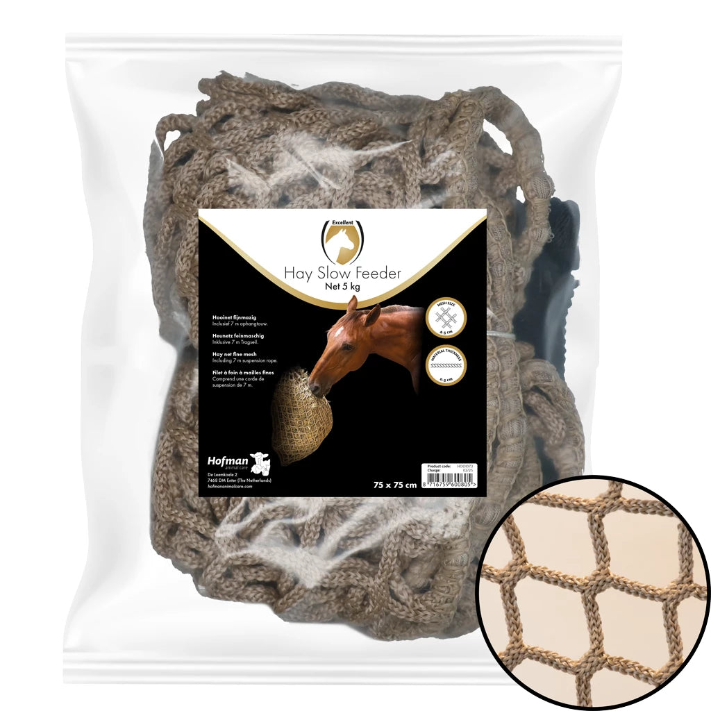 Excellent Horse - Hay Slow Feeder Net hooinet (div. maten)